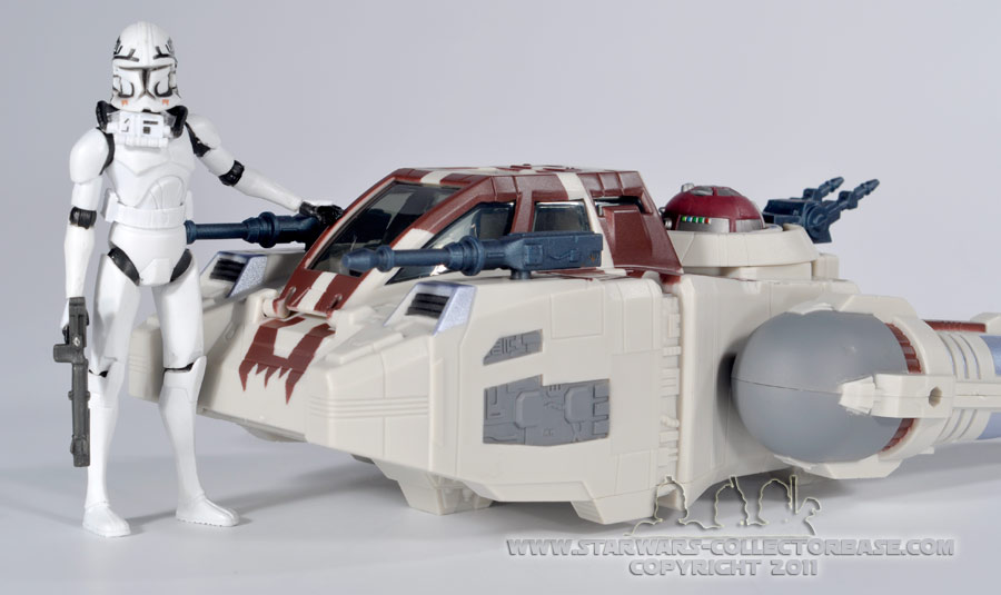 Y-Wing Scout Bomber with Clone Trooper Pilot