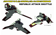 Republic Attack Shuttle TCW