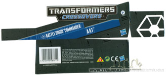 Battle Droid Commander to AAT Transformer