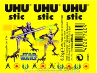 2009 THE CLONE WARS UHU Sticks STARWARS-COLLECTORBAS.com