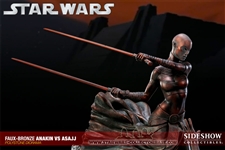 Anakin Skywalker VS Asajj Ventress Faux- Bronze